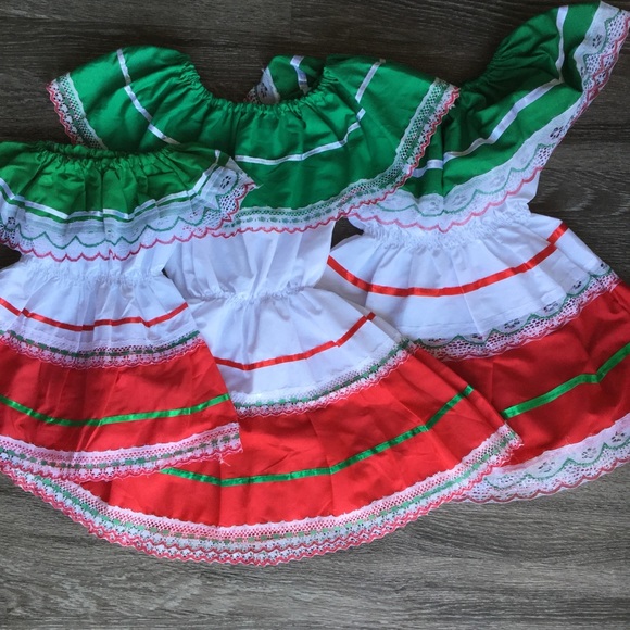 MEXICANA | Dresses | Mexican Traditional Dressvestido Mexicano Bandera |  Poshmark